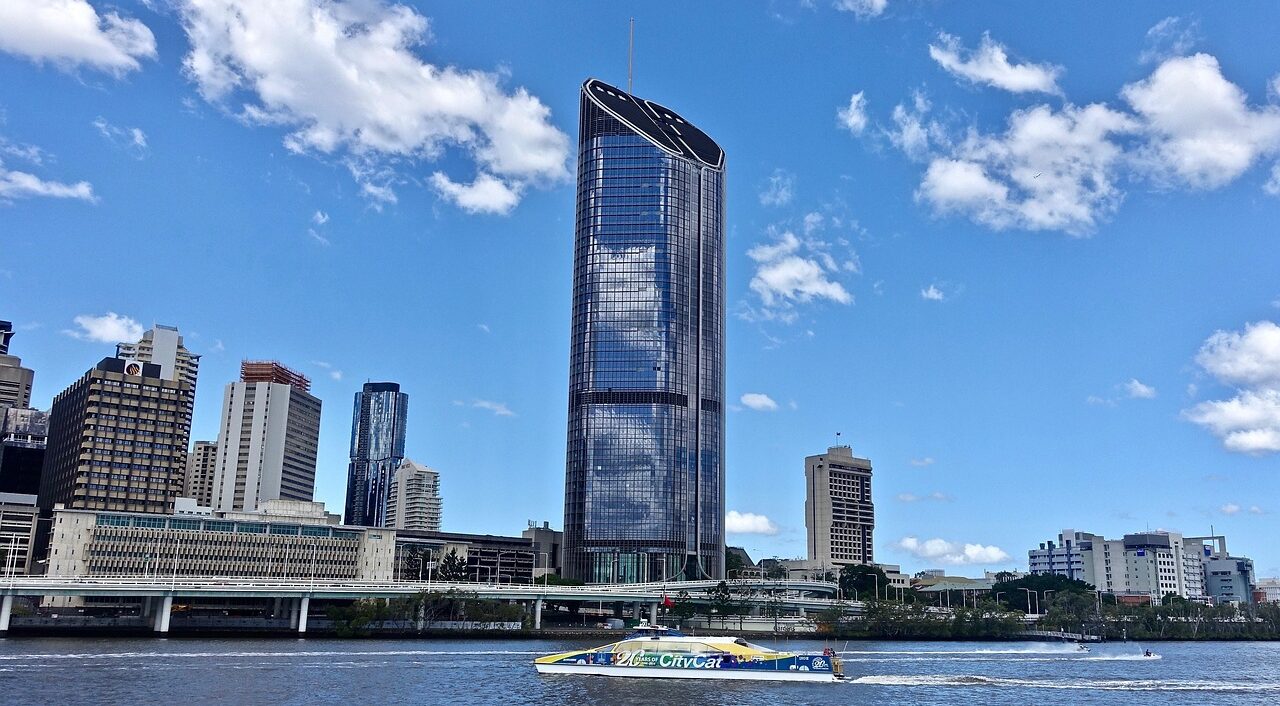 skyscraper, brisbane, river, architecture, modern, cityscape, queensland, skyline, city, metropolis, landmark, urban, travel, blue river, brisbane, brisbane, brisbane, brisbane, brisbane